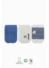 Omarı Kaymaz Penye Soket Çorap Seti - İndigo Renkli