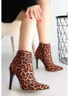 Zebra Saten Topuklu Bot
