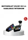 Bluetooth 5.4 İntercom Ve Alarmlı Disk Kilidi Seti Güçlü Ses Ve Güvenlik