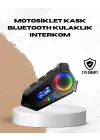 Bluetooth 5.4  İnterkom Ip65 Toz Ve Su Geçirmez Led Göstergeli