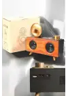 Bluetooth Hoparlör Ahşap Klasik Retro Gramofon Bluetooth Müzik Kutusu