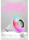 Bluetooth Hoparlör Akıllı Rgb Led Işık Renk Değiştirme Ses Bombası Ampül Görünümlü
