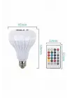 Bluetooth Hoparlör Akıllı Rgb Led Işık Renk Değiştirme Ses Bombası Ampül Görünümlü