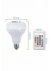 Bluetooth Hoparlör Akıllı Rgb Led Işık Renk Değiştirme Ses Bombası Ampül Görünümlü