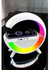 Bluetooth Hoparlör Dijital Göstergeli Wireless Şarj Rgb Işıklı
