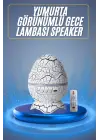 Bluetooth Hoparlör Dinozor Yumurtası Gece Masa Lambası Projektör