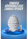 Bluetooth Hoparlör Dinozor Yumurtası Gece Masa Lambası Projektör