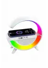 Bluetooth Hoparlör G Şekli Atmosfer Akıllı Rgb Lamba Wireless Kablosuz Şarj