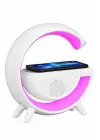 Bluetooth Hoparlör G Şekli Atmosfer Akıllı Rgb Lamba Wireless Kablosuz Şarj
