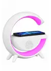 Bluetooth Hoparlör G Şekli Atmosfer Akıllı Rgb Lamba Wireless Kablosuz Şarj
