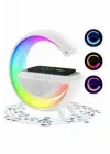 Bluetooth Hoparlör G Şekli Atmosfer Akıllı Rgb Lamba Wireless Kablosuz Şarj