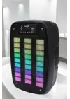 Bluetooth Hoparlör Rgb Işıklı Usb Sd Kart Girişli Taşınabilir