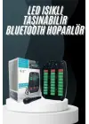 Bluetooth Hoparlör Taşınabilir Şarjlı Işıklı Büyük Boy Yüksek Ses Kaliteli