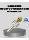 Bluetooth Karaoke Mikrofon Şarjlı Uzun Pil Ömürlü Çok Fonksiyonlu