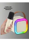 Bluetooth Karaoke Mikrofon Ve Hoparlör Seti Taşınabilir