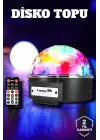 Bluetooth Ve Uzaktan Kumandalı Çok Renkli Masaüstü Disko Topu