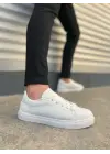Modern Bağcıklı Erkek Spor Ayakkabı - Beyaz