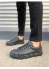 Omarı Siyah Moda Bağcıklı Erkek Günlük Spor Ayakkabı