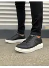 Omarı Stil Sahibi Siyah Bağcıklı Erkek Günlük Spor Ayakkabı - Trendy ve Rahat