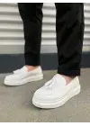 Omarı Trendy Püsküllü Beyaz Erkek Spor Ayakkabı