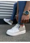 Modern Erkek Günlük Spor Ayakkabı - Beyaz/Gri