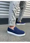 Omarı Günlük Kullanıma Uygun Lacivert Süet Erkek Spor Ayakkabı