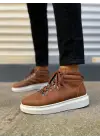 BN206 Ottawa Bağcıklı Rahat tabanlı ayakkabı Tabaan Cilt Erkek Spor Bot CBT - Taba