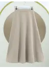 Bol Kiloş Sukuba Puf Etek     -Bej