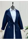 Bolero Detaylı Kemerli Araboy Trençkot -Laci
