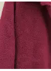 Omarı Şık ve Rahat Pelüş Ceket - Bordo