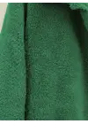 Omarı Şık Yeşil Pelüş Ceket