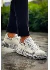 Trend Beyaz Gazete Erkek Ayakkabı