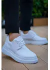 Omarı Yüksek Performanslı Beyaz Cilt Günlük Erkek Ayakkabı