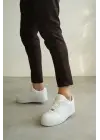 BR-N09 Benorra Beyaz Cilt Günlük Erkek Ayakkabı