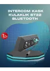 Bt22 Kask Bluetooth Kulaklık Su Geçirmez Motosiklet İletişim Sistemi