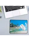Omarı Manzara Ada Desenli Mouse Pad - 25x32 cm Boyutunda