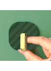 Omarı Yapışkanlı Retro Askılık Dolap Kapak Kulpu Yeşil