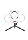 BUFFER® 8inç 20cm Youtube Instagram Tiktok Selfie  Stüdyo Video Fotoğraf Ring Light  Tripod Led Halk
