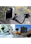 Omarı Derece Dönen Güçlü Vakumlu Oto Telefon Tutucu