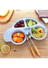 Omarı Sevimli Araba Şeklinde Bebekler İçin Mama Tabağı - Çocuk Tabldot