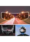 BUFFER® Buğu Önleyici Motosiklet Kaskı Vizörü Su Geçirmez Dayanıklı Çizik Koruma Lens Filmi