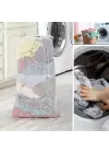 Omarı Hassas Yıkama Filesi Büyük Boy File Çamaşır Torbası 80x100 cm