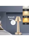 Omarı Dokunmatik LED Masa Lambası Gold Renkli