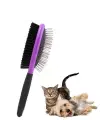 Omarı Çift Taraflı Kolay Kedi Köpek Temizleme Fırçası