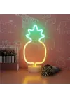 BUFFER® Dekoratif Ananaslı Neon Led Masa Ve Gece Lambası Hediyelik Lamba