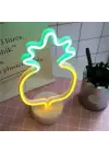 BUFFER® Dekoratif Ananaslı Neon Led Masa Ve Gece Lambası Hediyelik Lamba