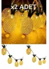 Omarı Dekoratif Pilli Ananas Şerit Led Işık (1 Metre)