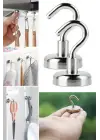 Omarı Güçlü Manyetik 2li Magnet Askı - Mutfak ve Banyo İçin Çok Amaçlı