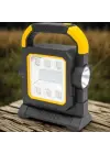Omarı Taşınabilir Solar LED Çalışma Işığı | USB Çıkışlı Projektör Lamba