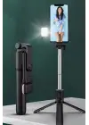 Omarı Selfie Çubuğu ile Aydınlatmalı ve Uzayabilen Tripod.